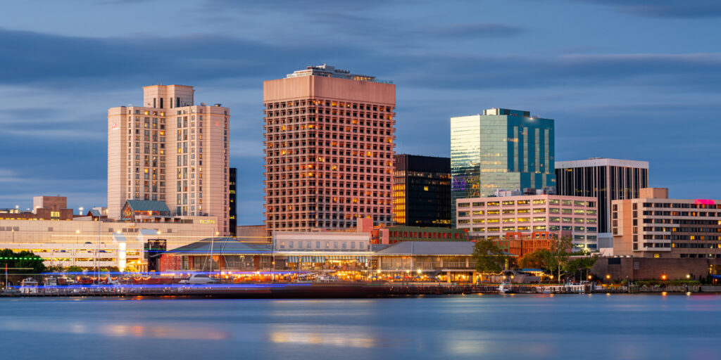 Norfolk skyline