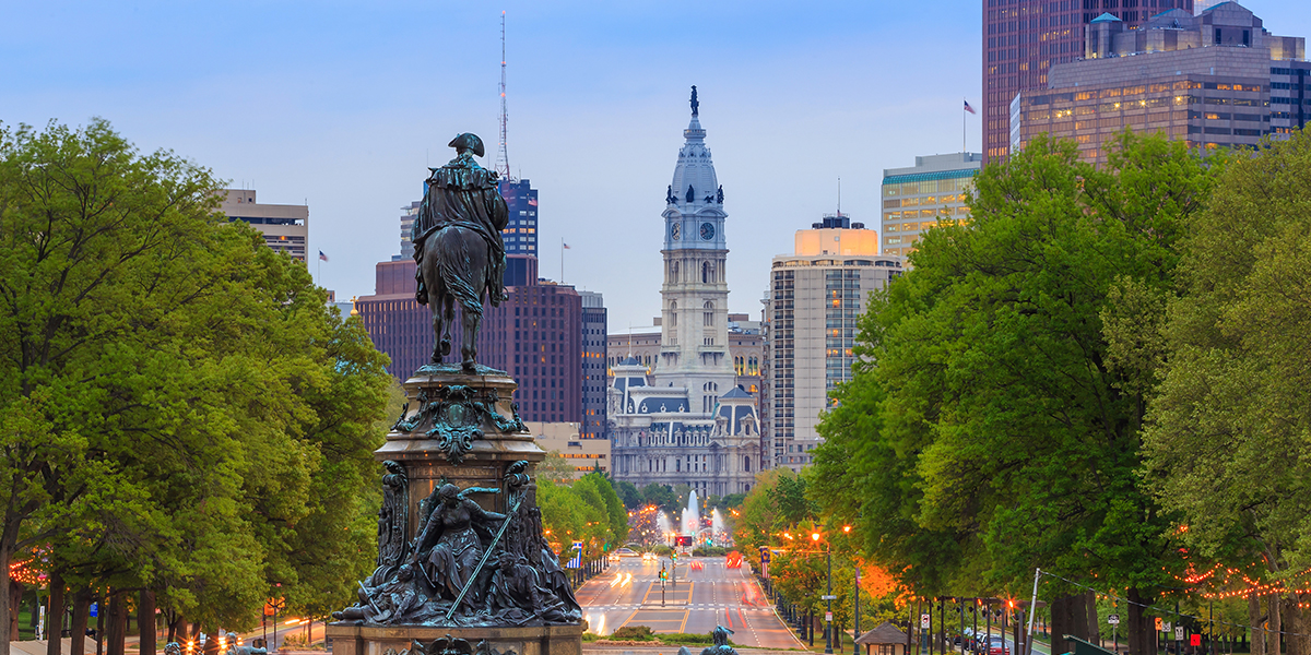 Philadelphia, PA Benjamin Franklin Parkway
