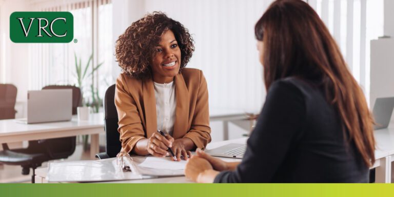 small business owner meeting client information management