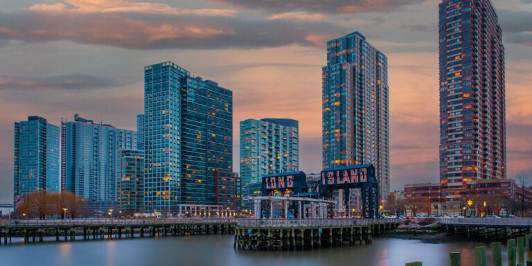 Skyline of Long Island, NY, USA